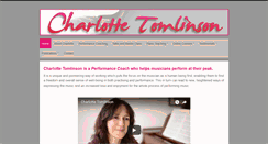 Desktop Screenshot of charlottetomlinson.com
